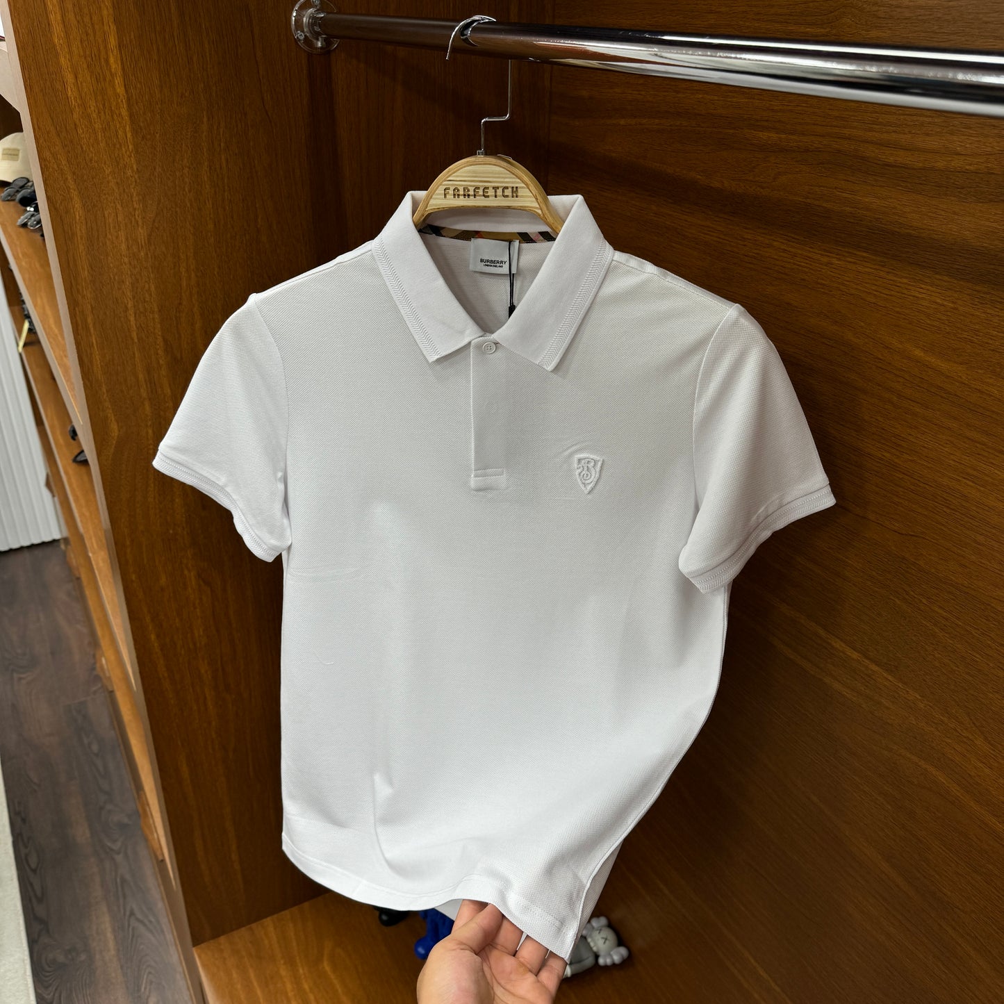 Burberry  İthal Beyaz Polo Yaka