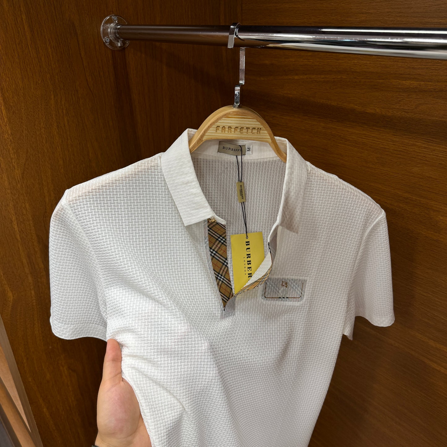 Burberry İthal Beyaz Polo Yaka