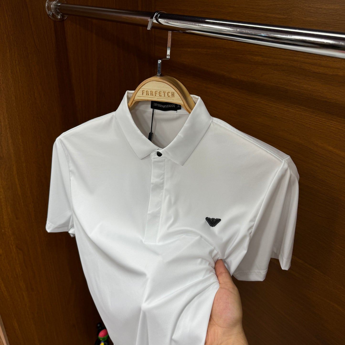 Emporio Armani İthal Beyaz Polo Yaka