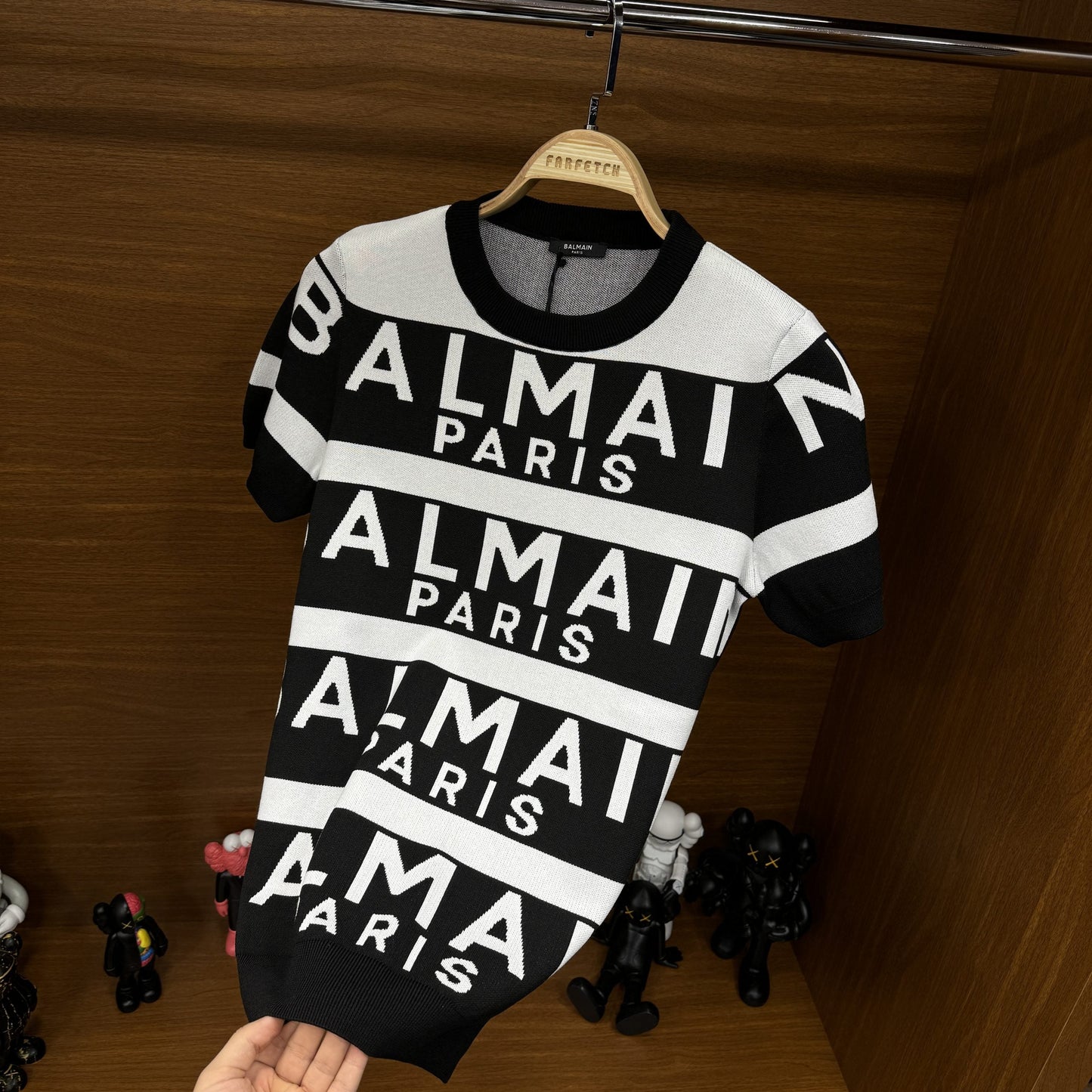 Ba!main PrE!ium Örme Triko TsH!rt Siyah