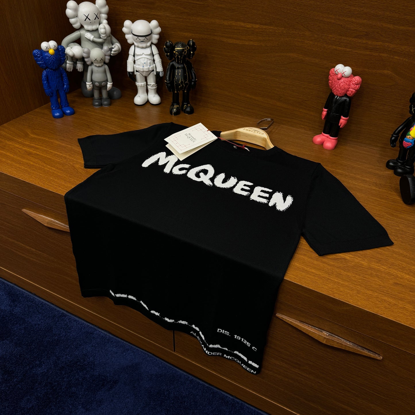 Al!xander McQueen Örme Triko T-SH!rt Siyah