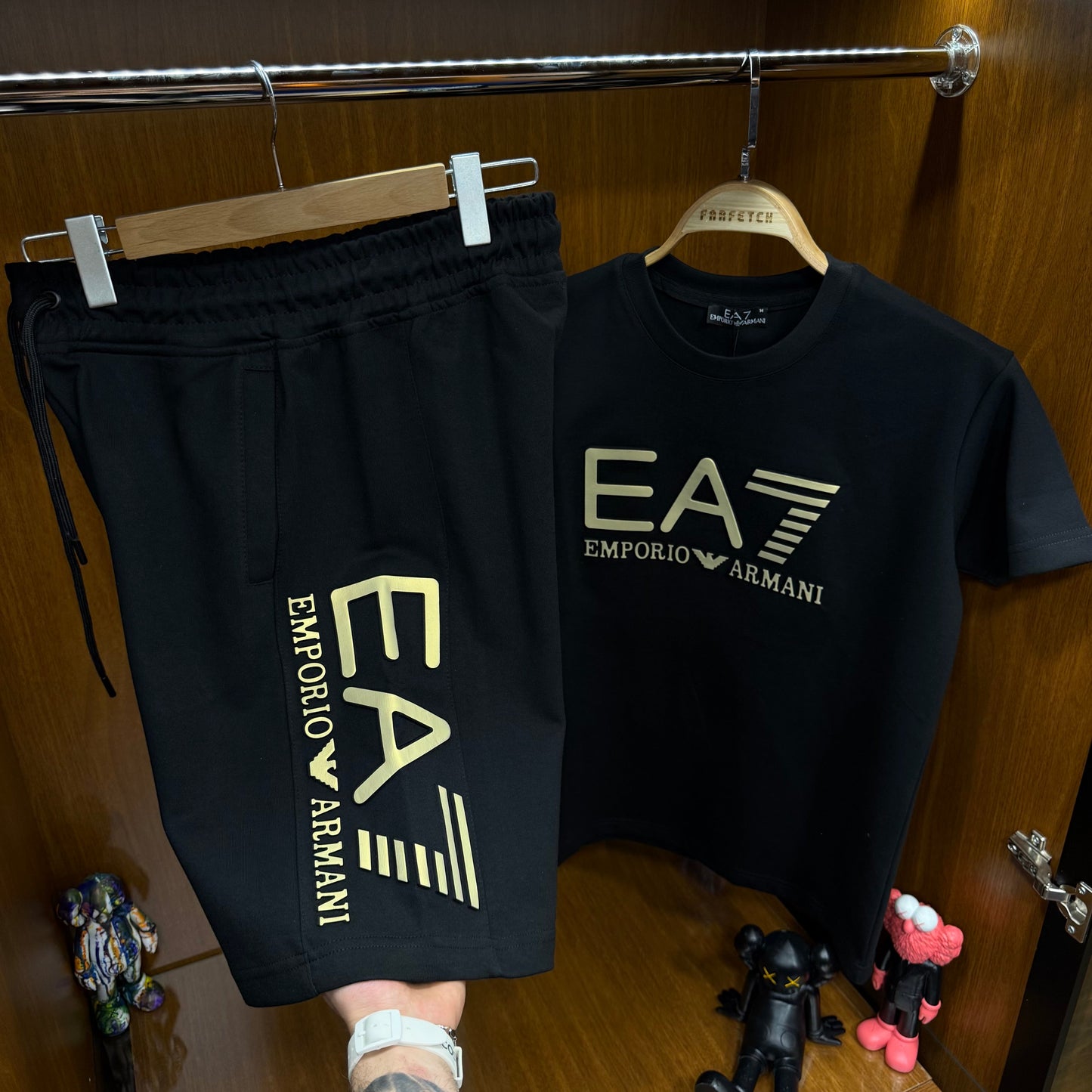 Emporio Armani Şortlu Takım Siyah