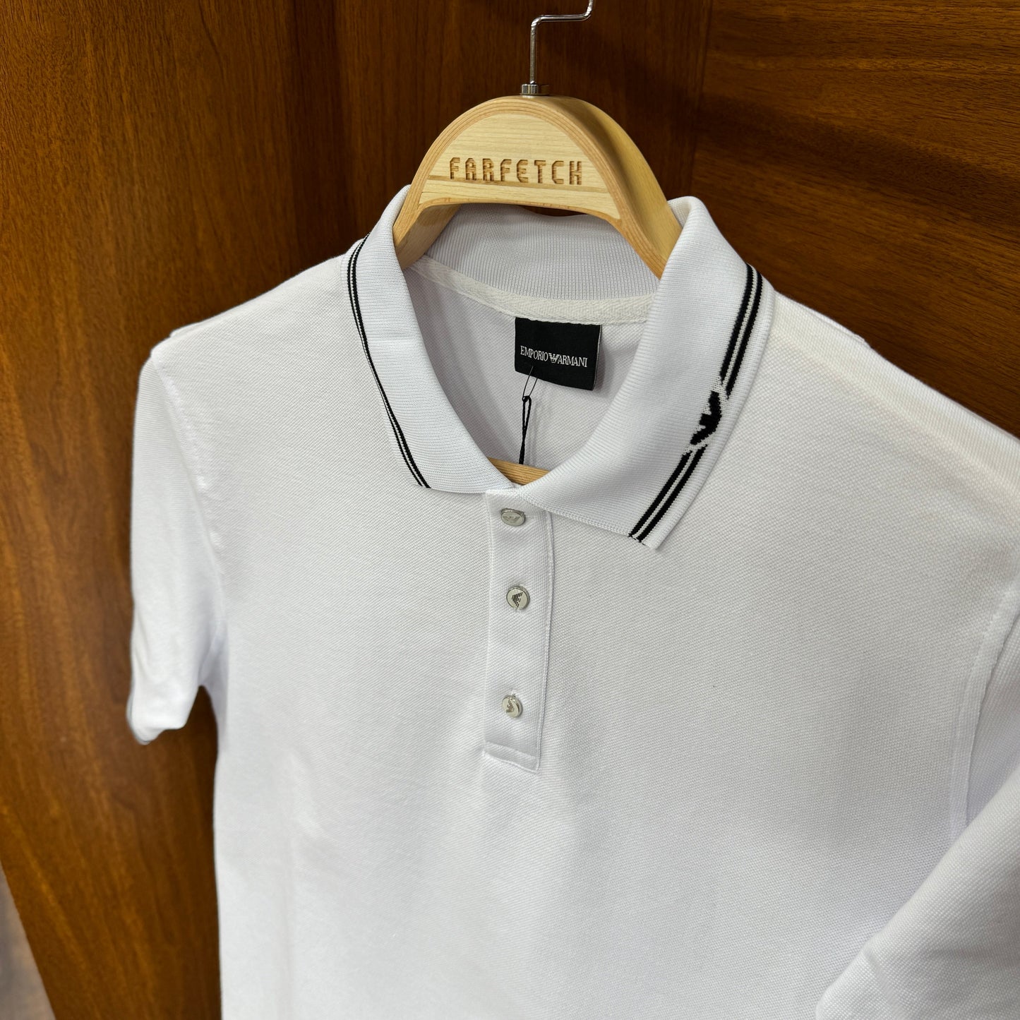 Emporio Armani Polo Yaka Beyaz