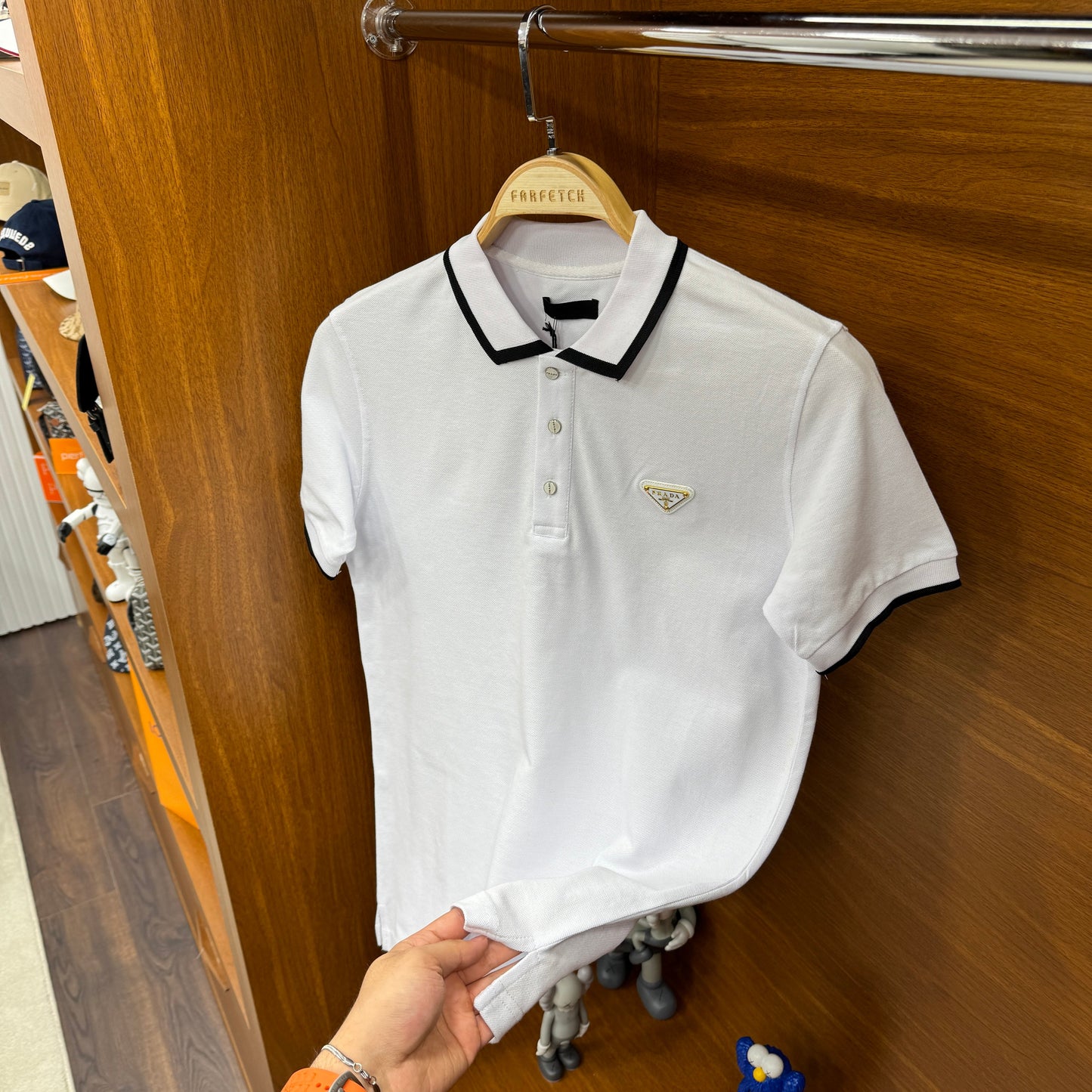 Prada Polo Yaka Beyaz