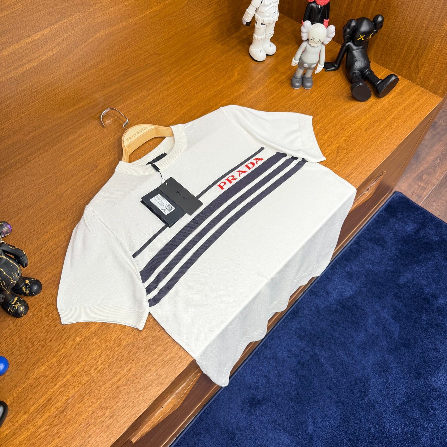 Prada Örme Triko Beyaz T-SH!rt