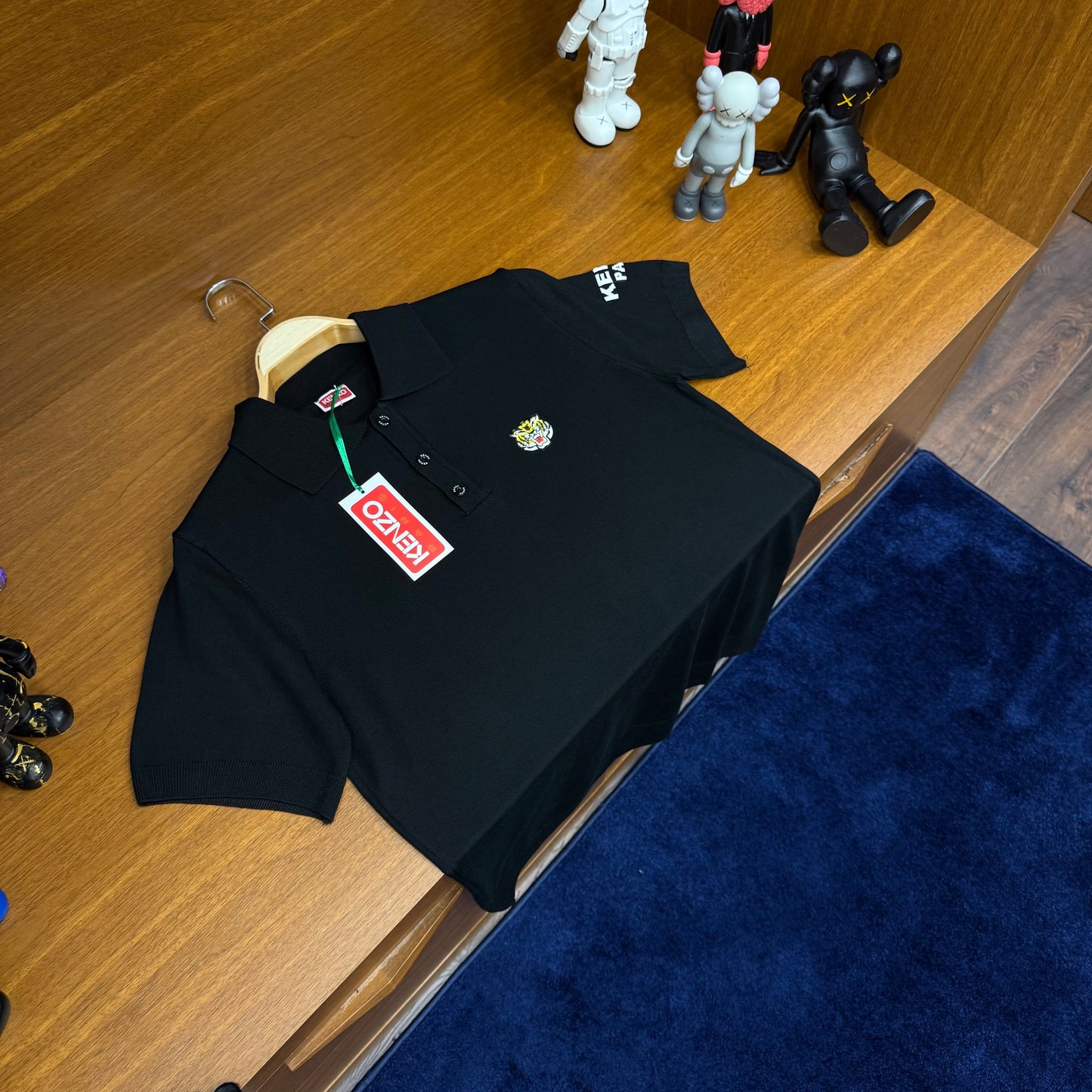 Kenzo Siyah Örme Triko T-SH!rt