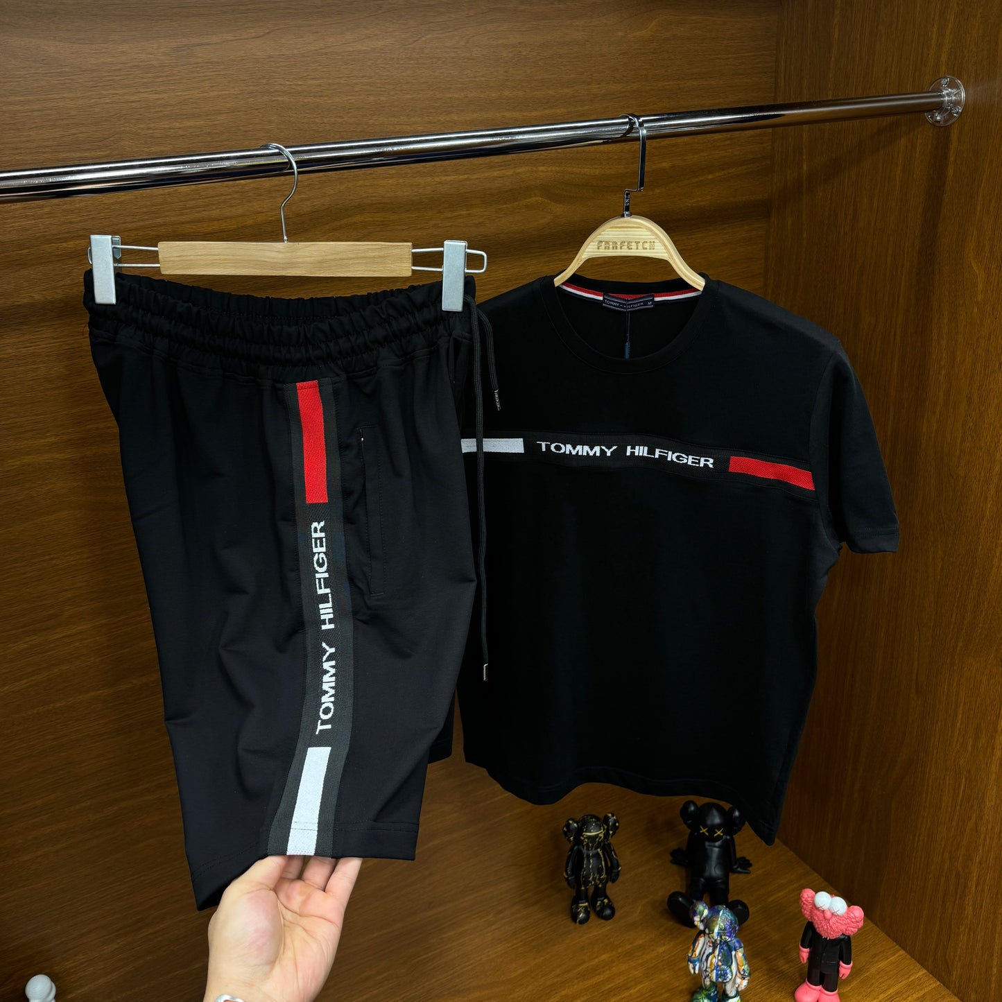 Tommy Hilfiger Şortlu Takım Siyah