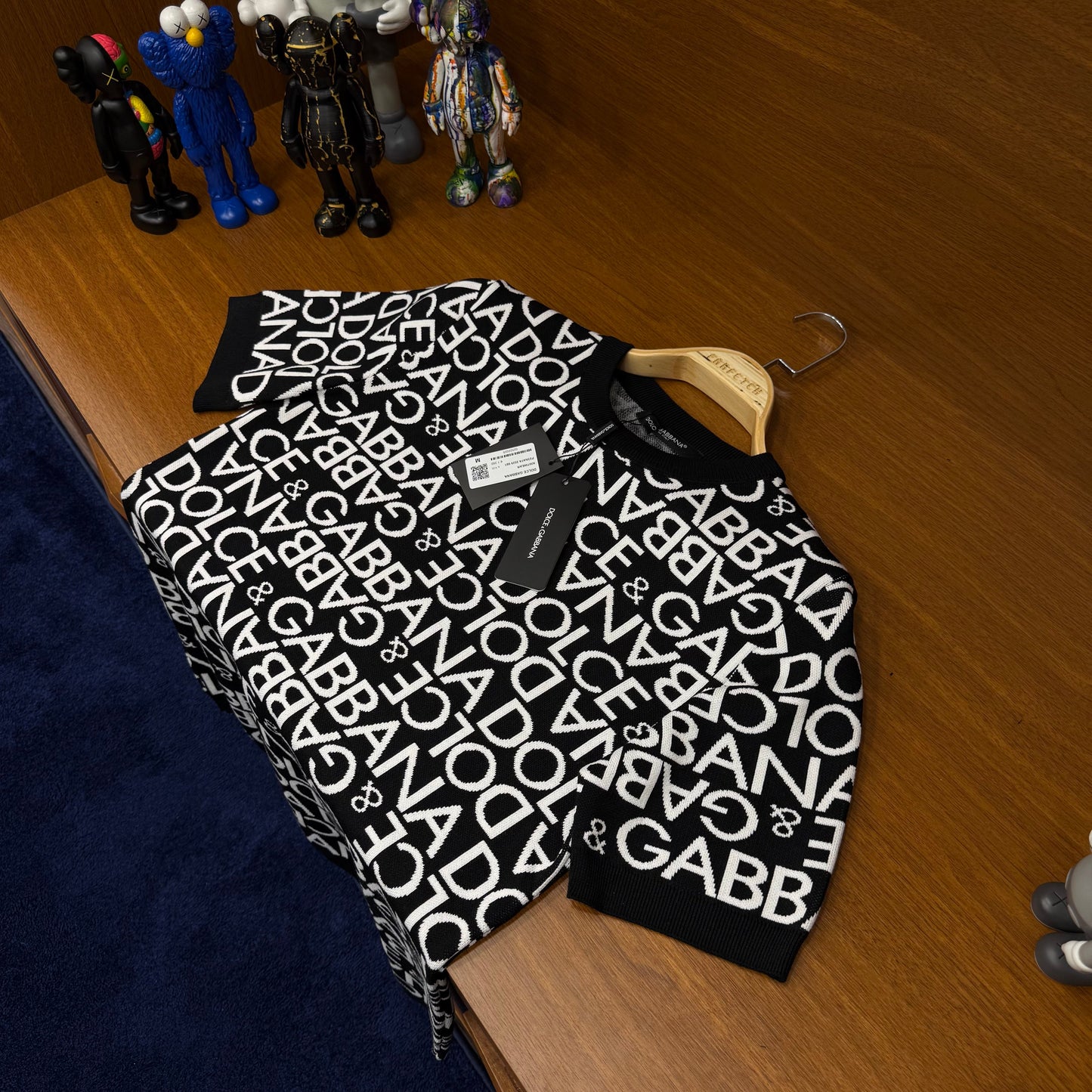 Dolce Gabbana Siyah Örme Triko T-SH!rt