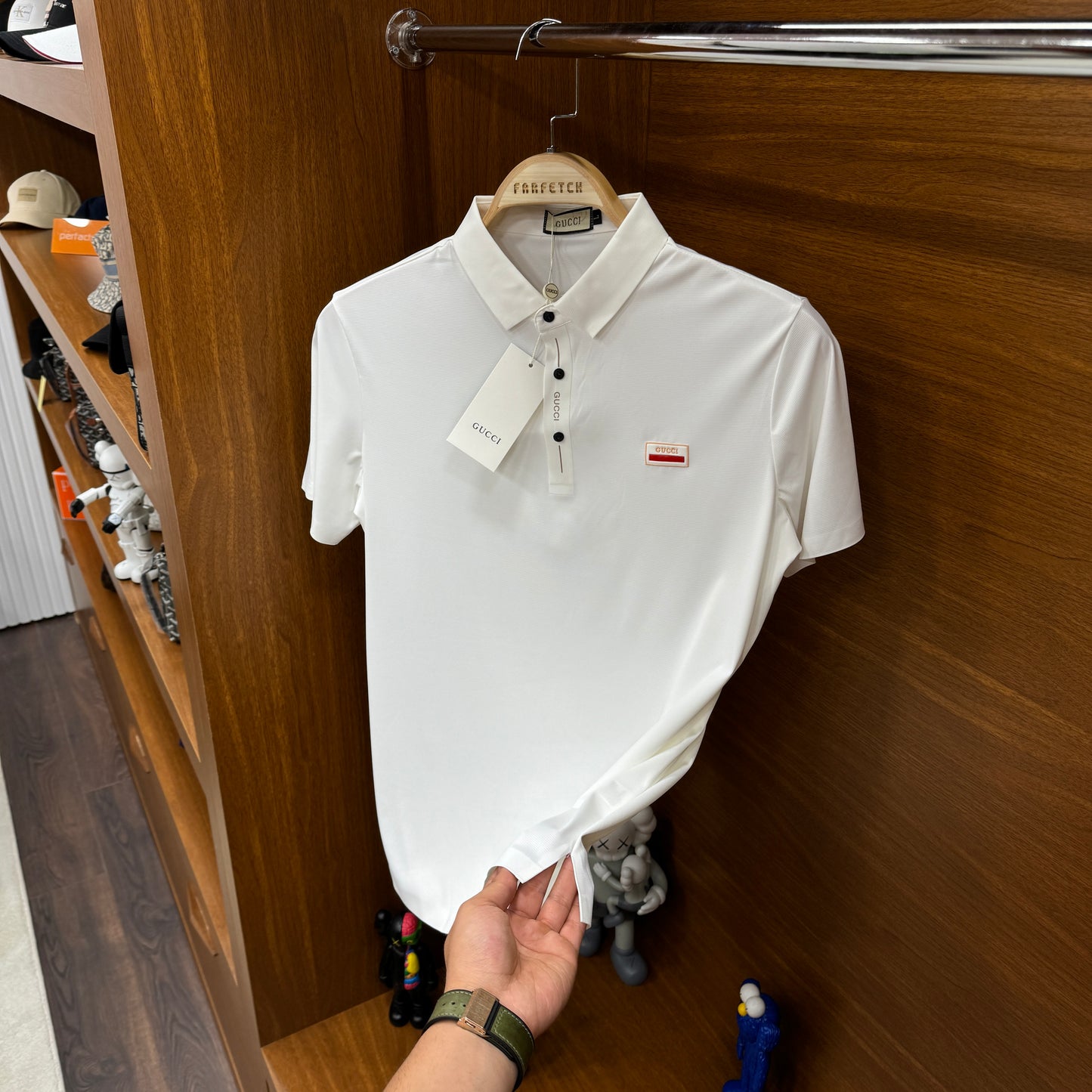 Gucci  İthal Yakalı Beyaz T-Shirt