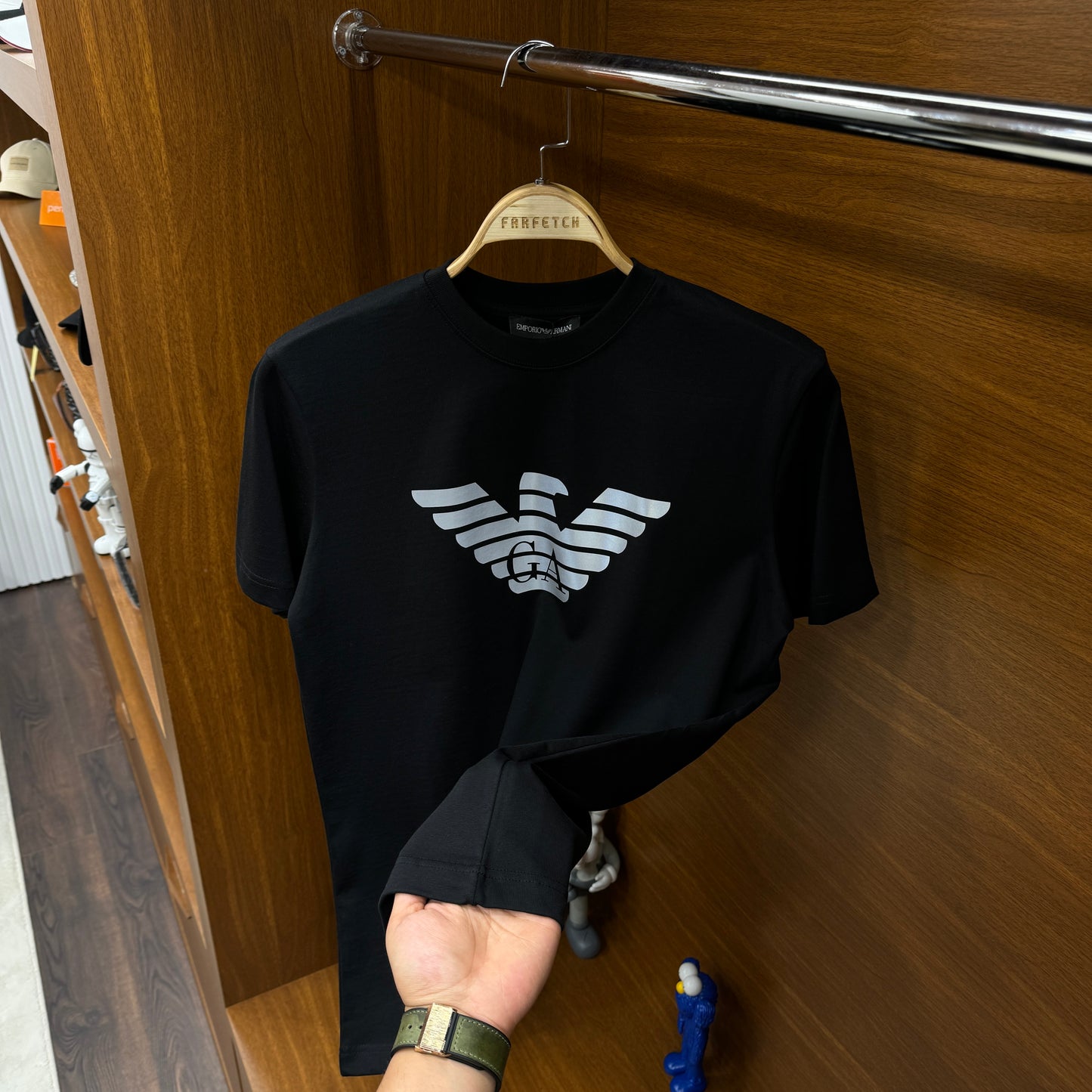 Emporio Armani Reflektör T-SH!rt Siyah