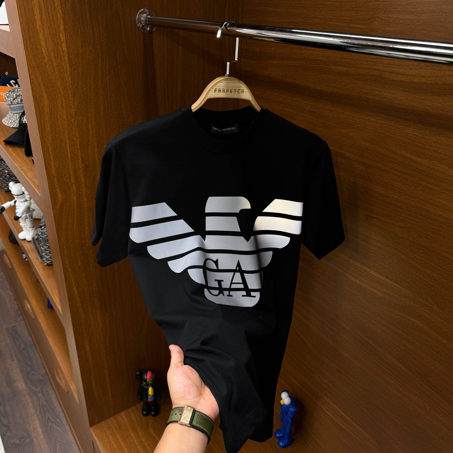 Emporio Armani Reflektör T-SH!rt Siyah