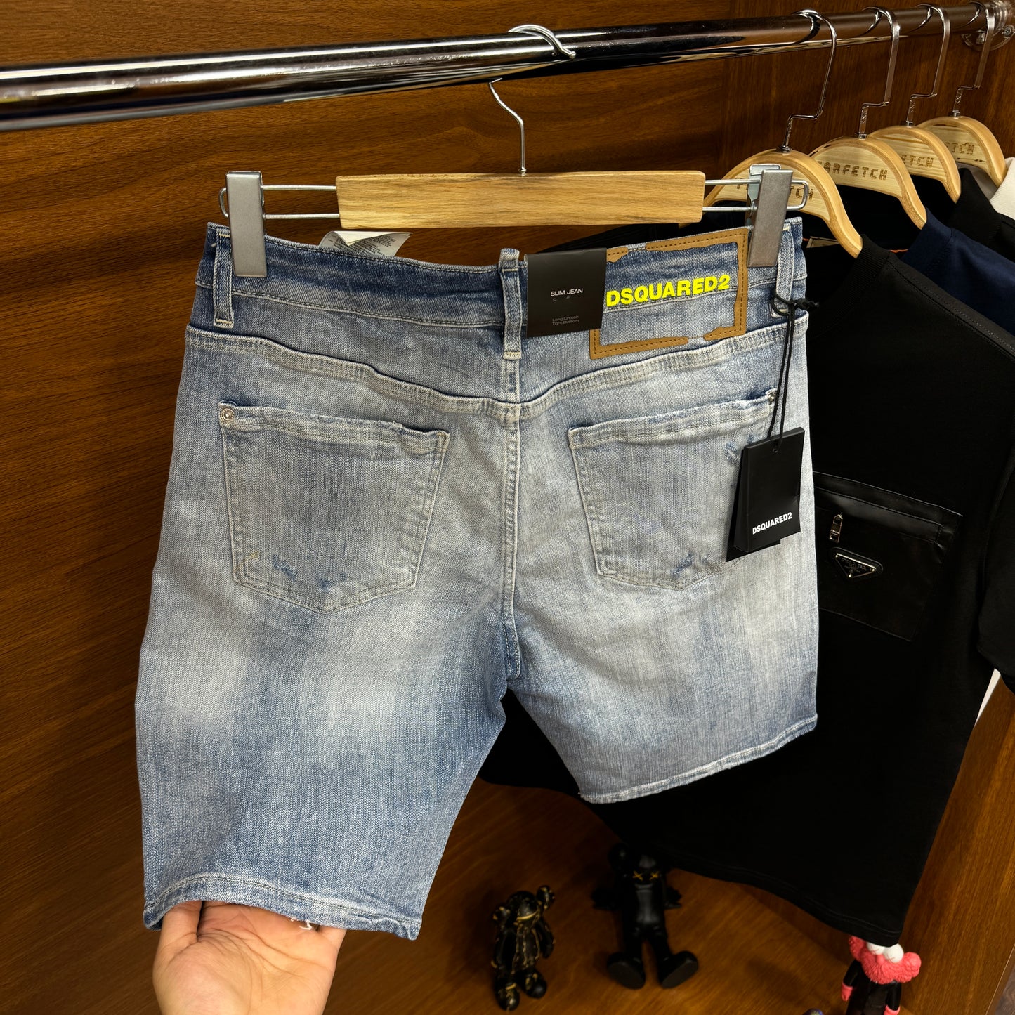 Dsquaered  Kot Şort Mavi