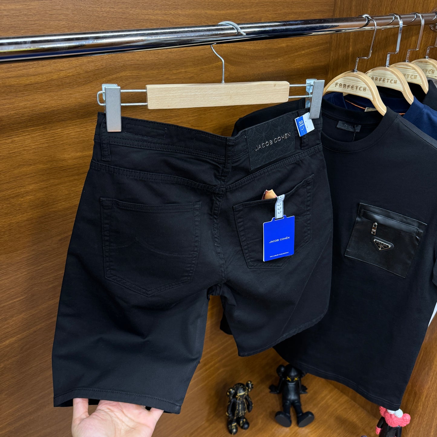 Jacob Cohen Kot Şort Siyah