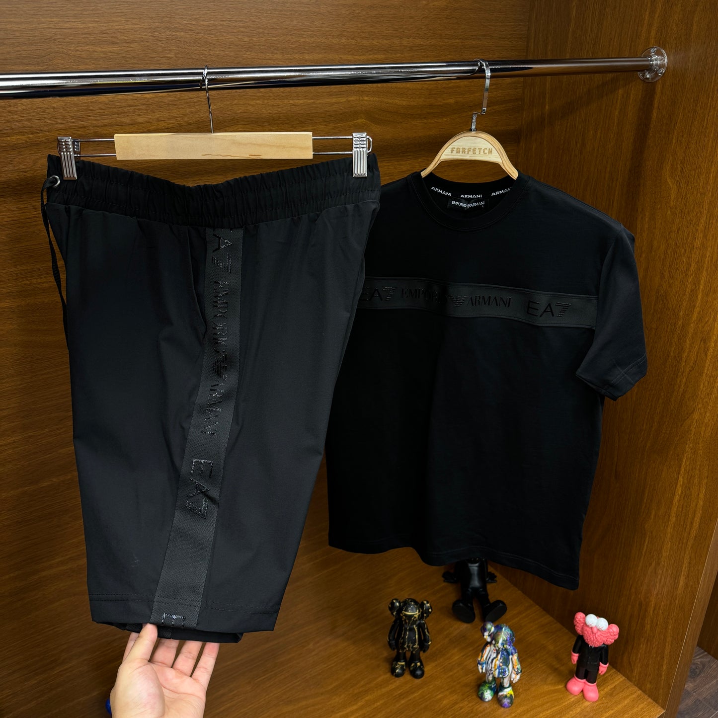 Emporio Armani  Şortlu Takım  Siyah