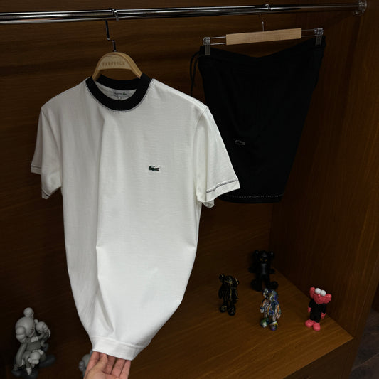 Lacoste  Şortlu  Takım Beyaz