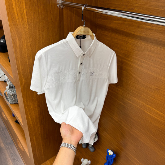 Dolce Gabbana İthal Yakalı Beyaz T-Shirt