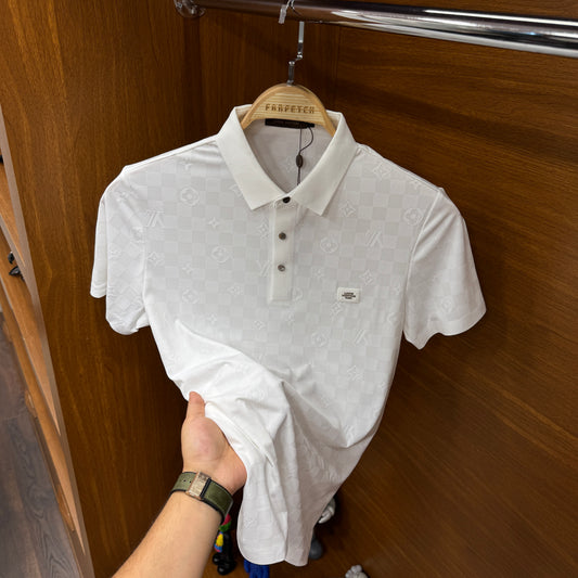 Louis Vuitton İthal Beyaz Polo Yaka