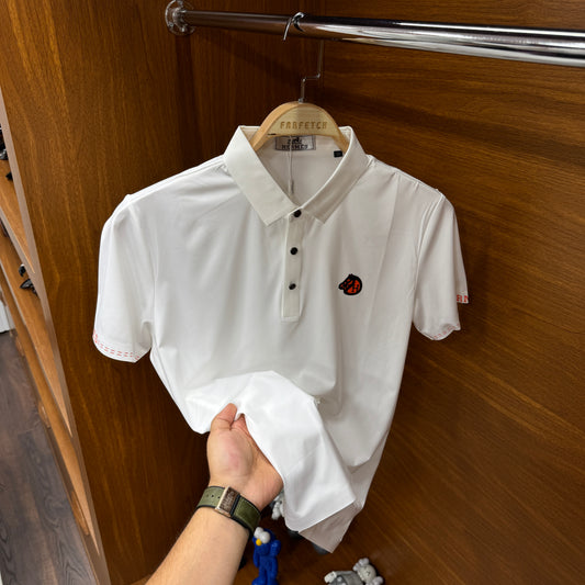 Hermes İthal Beyaz Polo Yaka