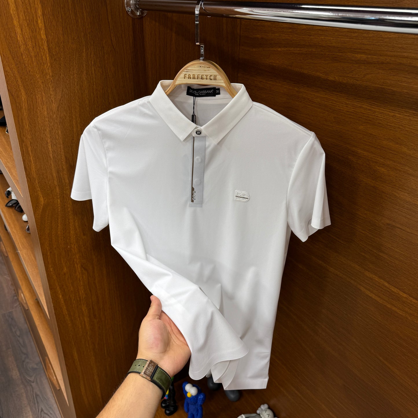 Dolce Gabbana İthal Beyaz Polo Yaka