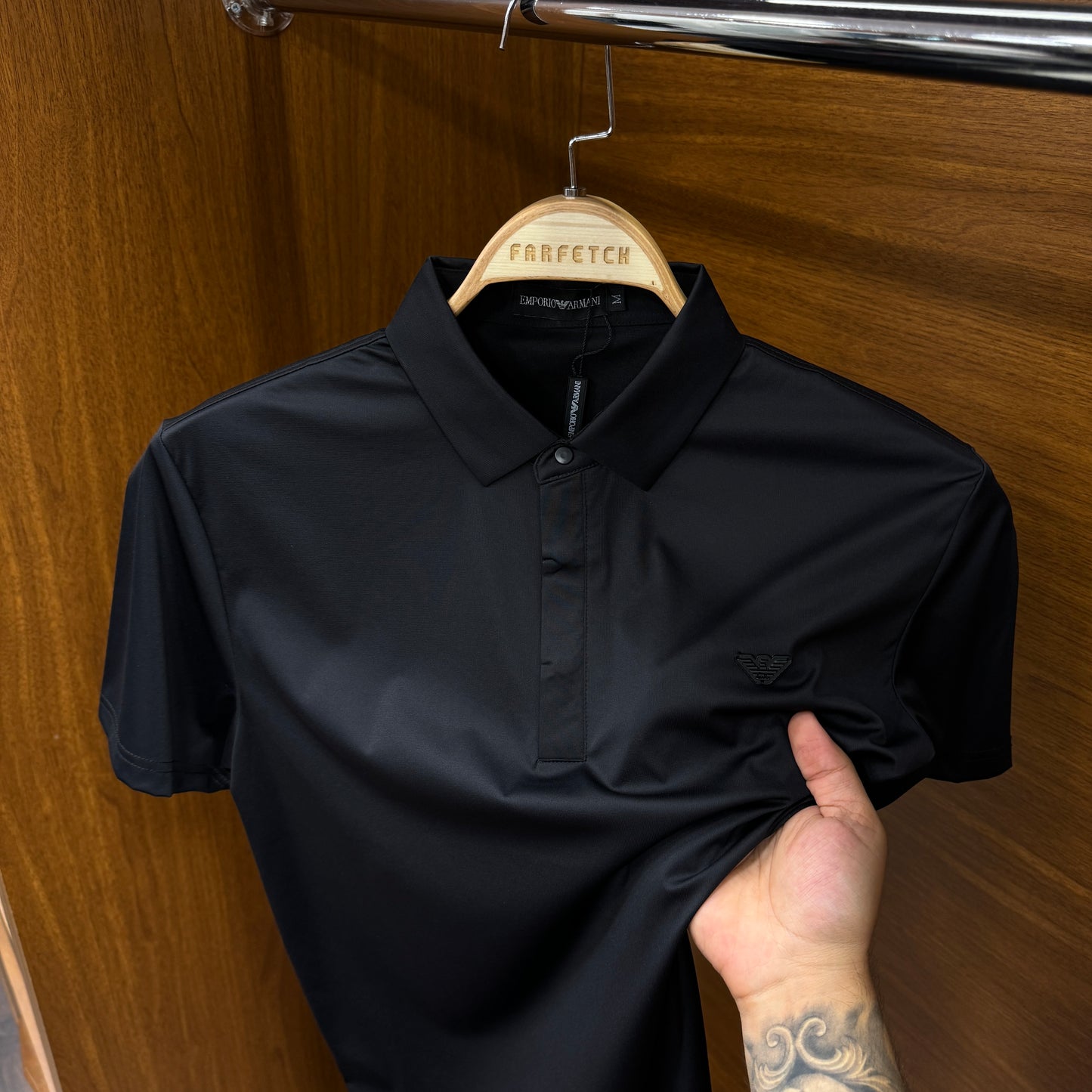 Emporio Armani İthal Siyah Polo Yaka