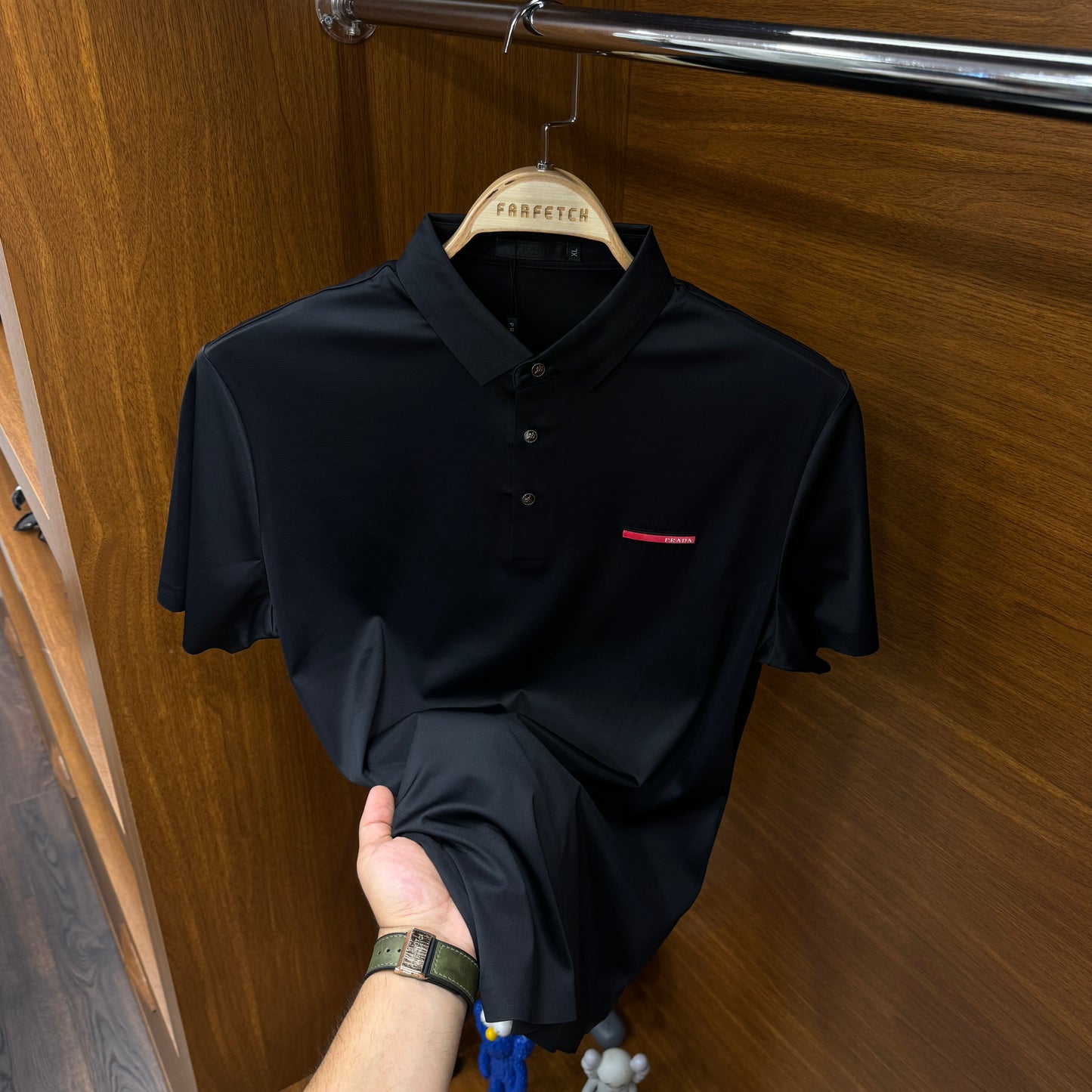 Prada İthal Siyah Polo Yaka