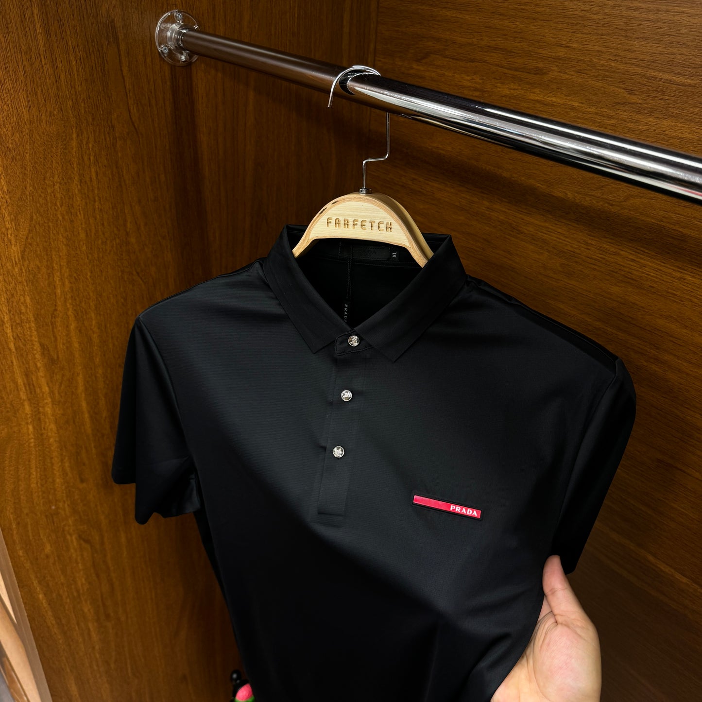 Prada İthal Siyah Polo Yaka