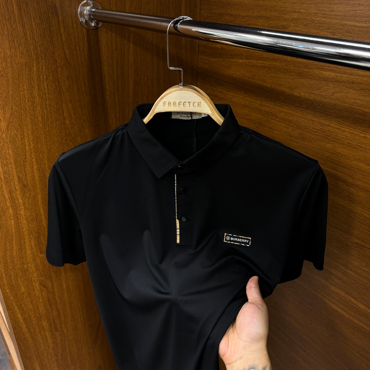 Burberry İthal Siyah Polo Yaka