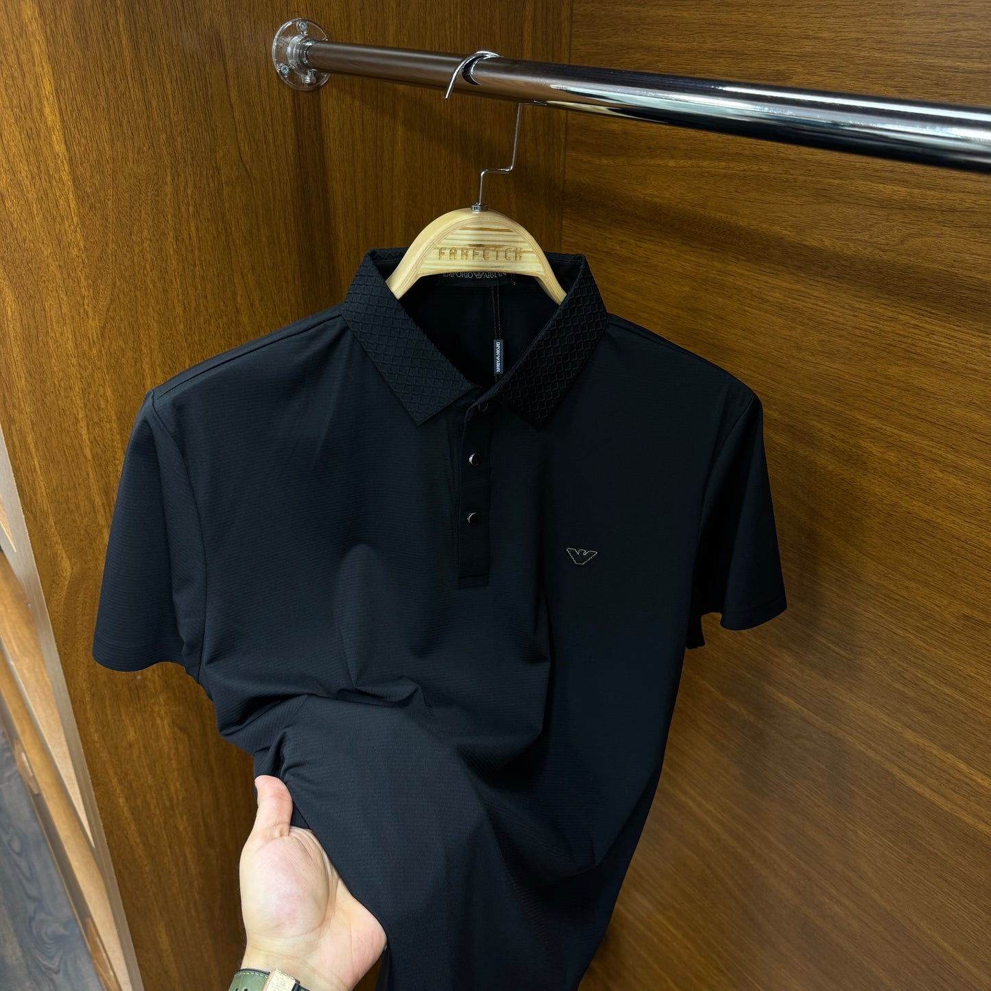 Emporio armani İthal Siyah Polo Yaka