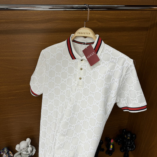 Gu!ci Polo Yaka TsH!rt Beyaz