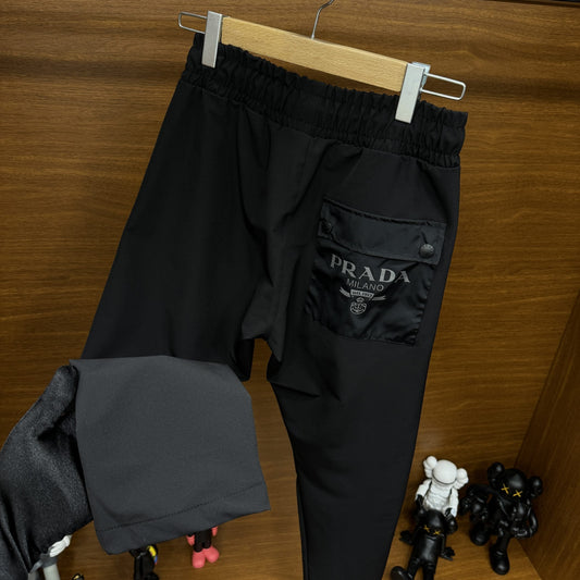 Pr!da Jogger Pantolon Siyah
