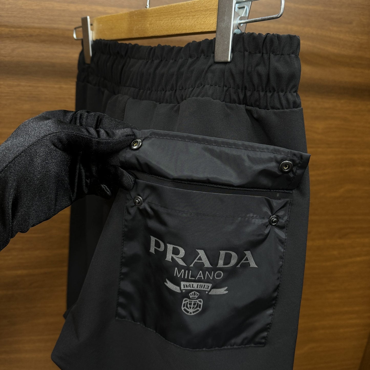 Pr!da Jogger Pantolon Siyah