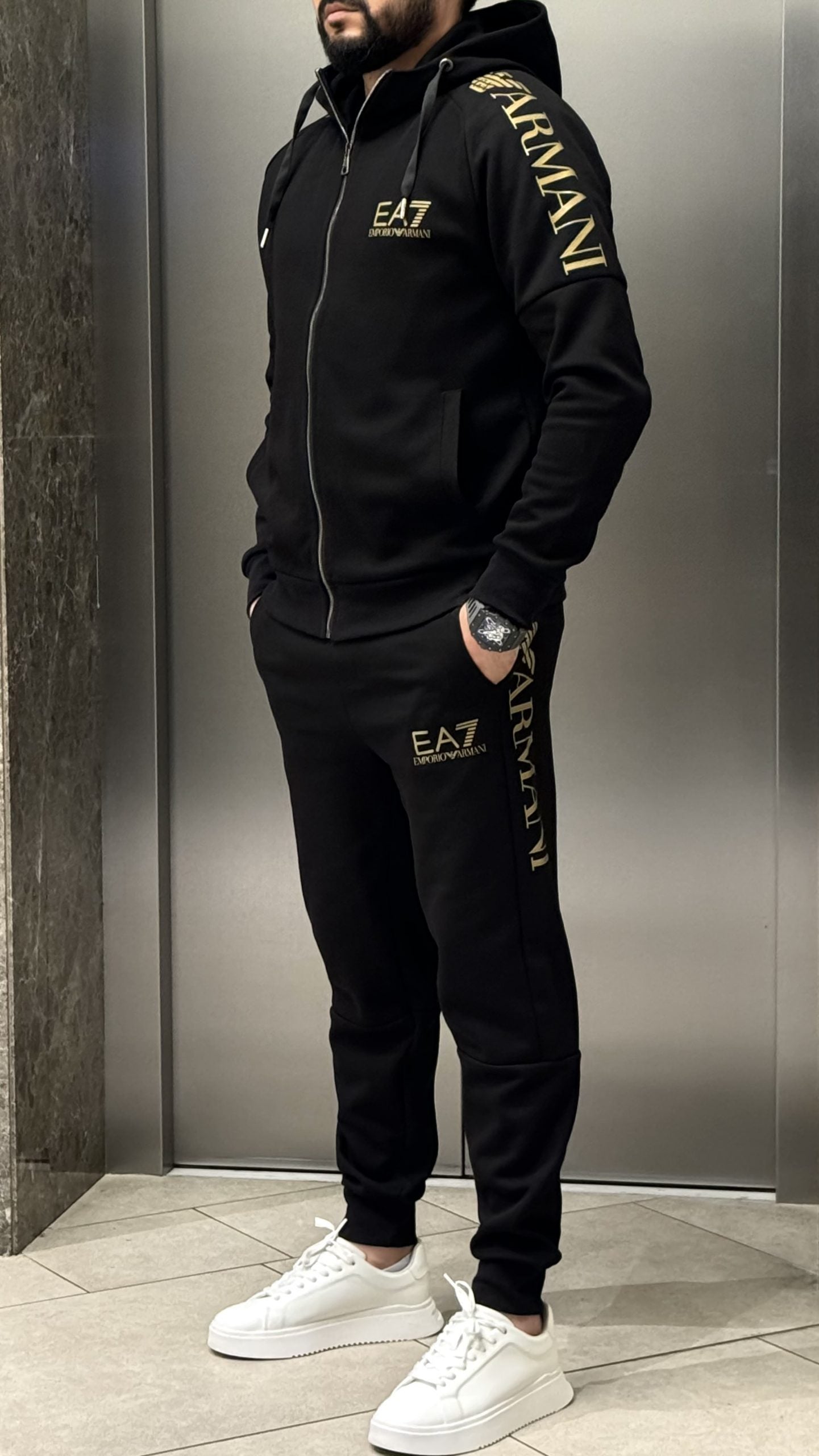 E!!orio A!mani Eşofman Takım Siyah