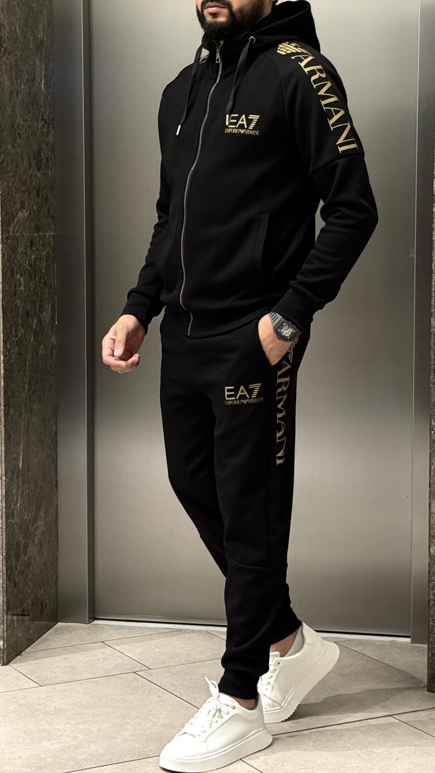 E!!orio A!mani Eşofman Takım Siyah