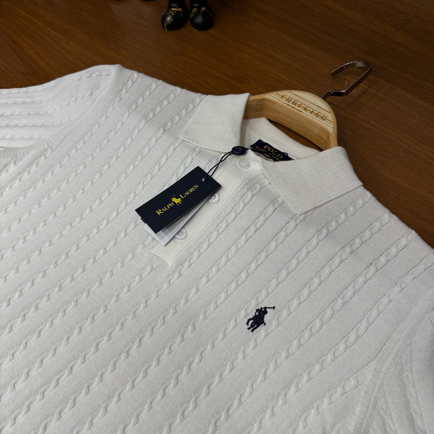 Po!o Ralph Lauren YAKALI Örme Triko T-SH!rt Beyaz
