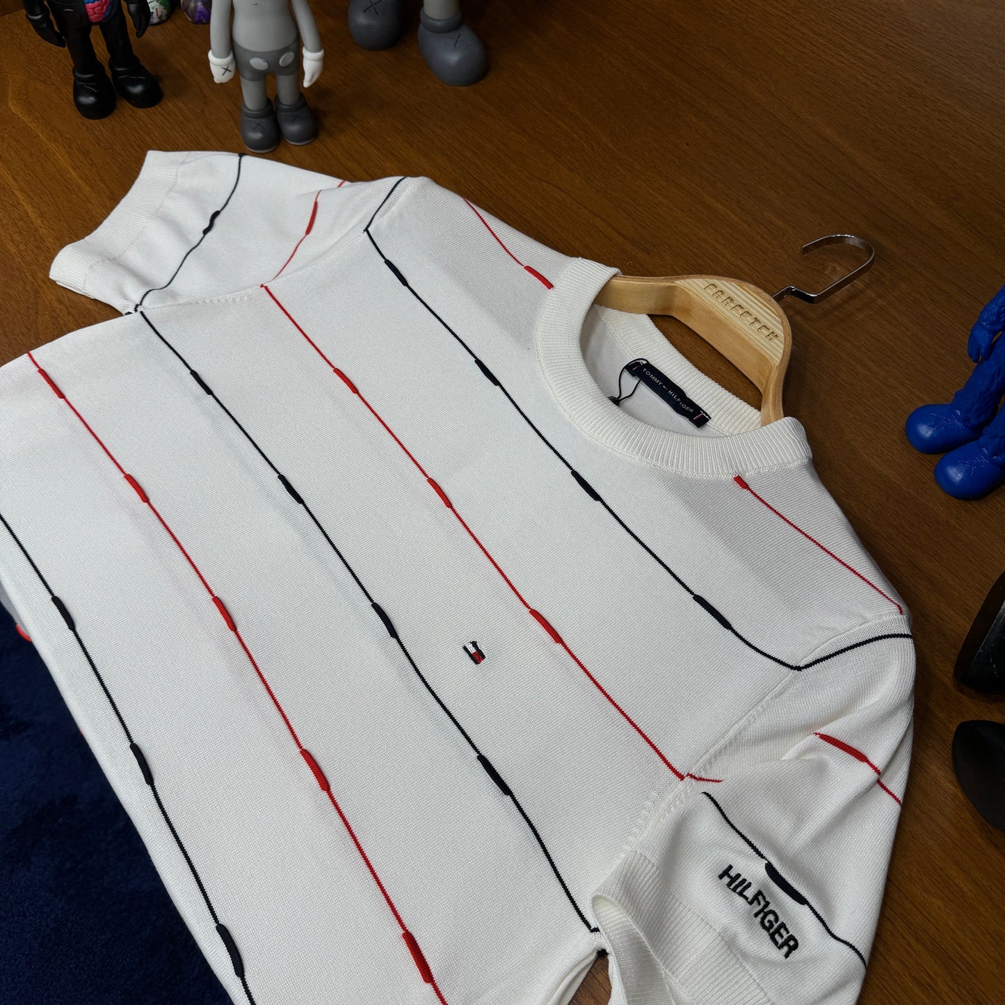 Tommy Hilfiger Örme Triko T-SH!rt Beyaz