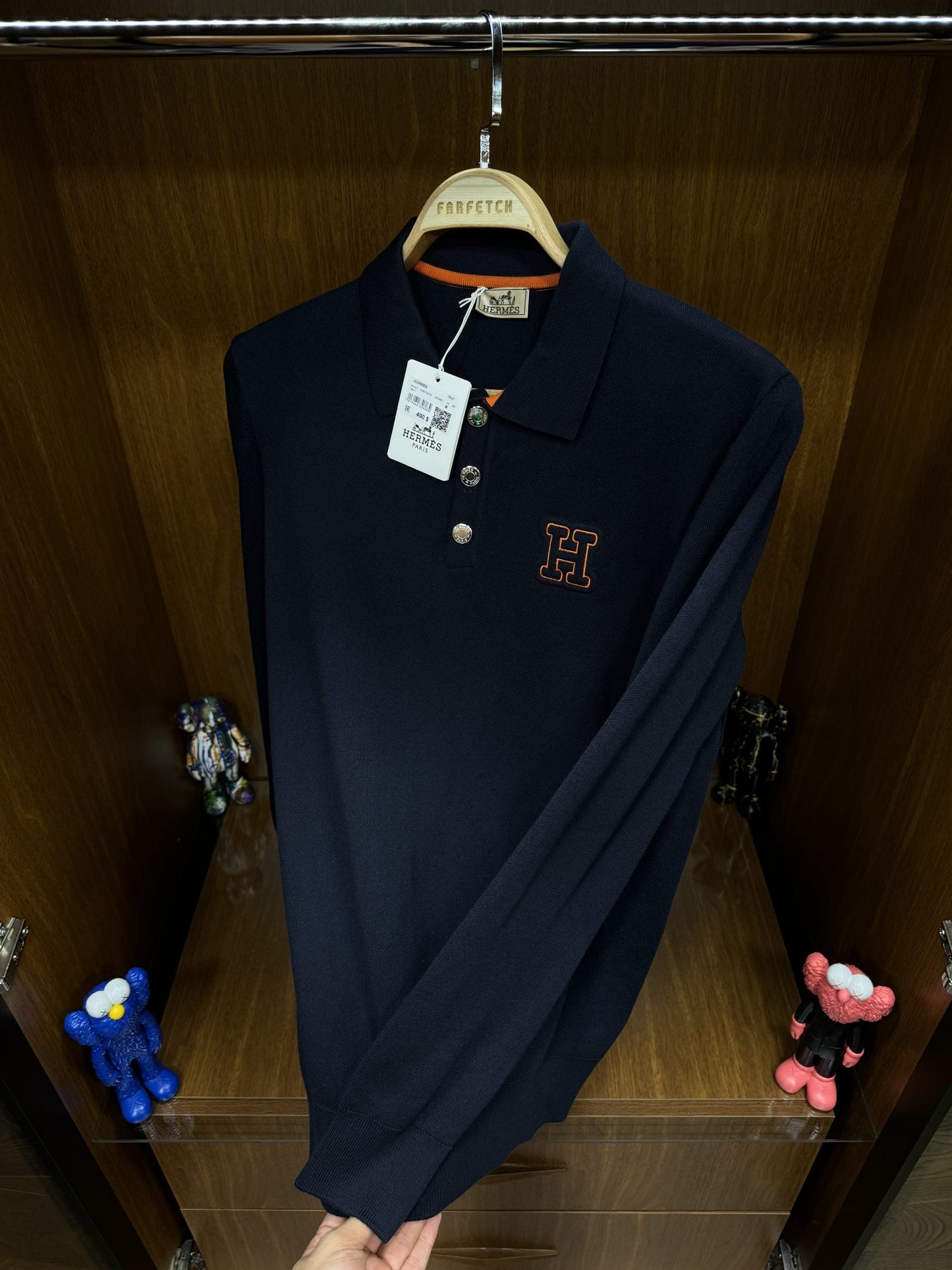 He!mes Çift Örme Triko Lacivert