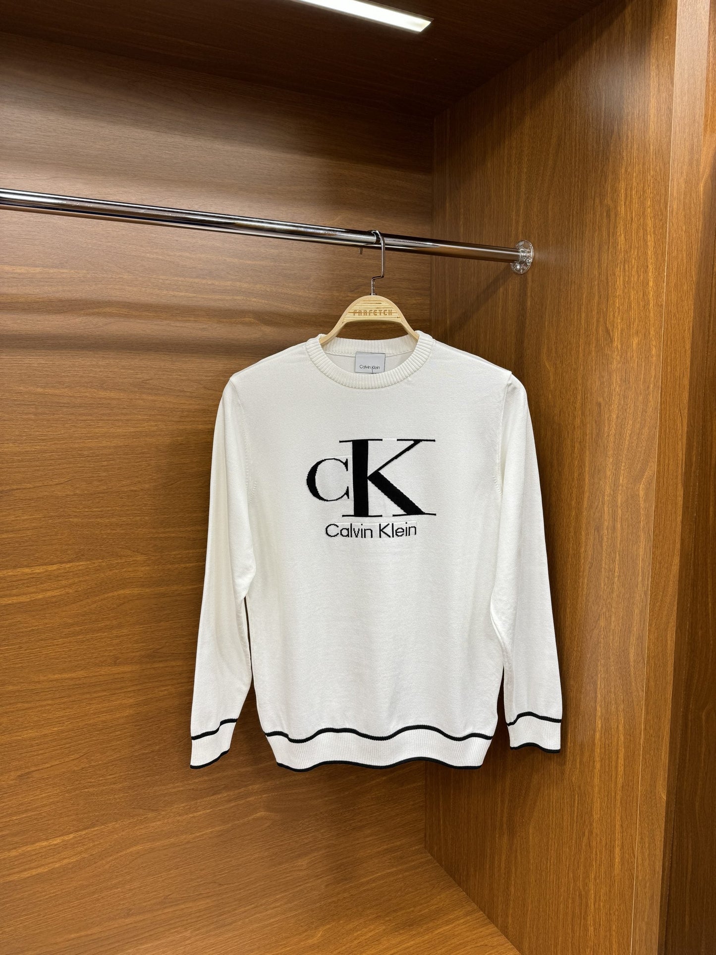 Ca!vin K!ein Örme Triko Beyaz