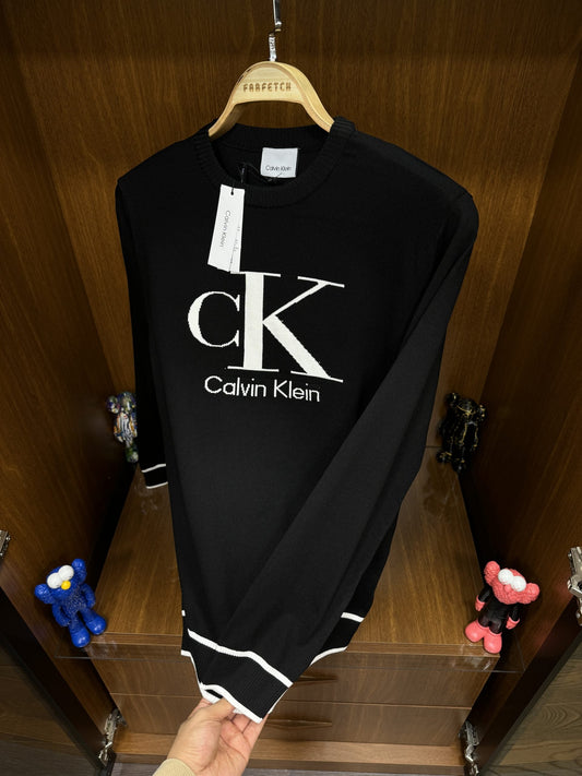 Ca!vin K!ein Örme Triko Siyah