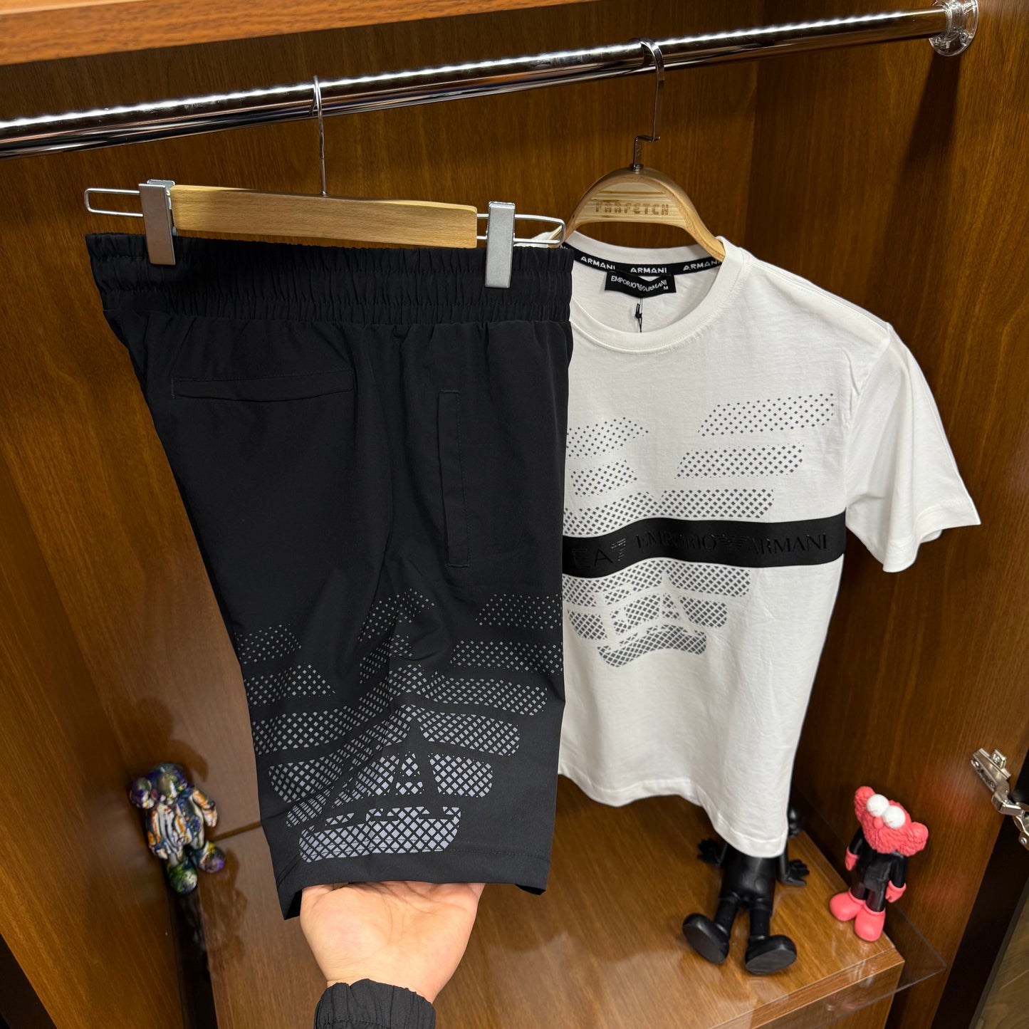 Emporio Armani Şortlu Takım Beyaz