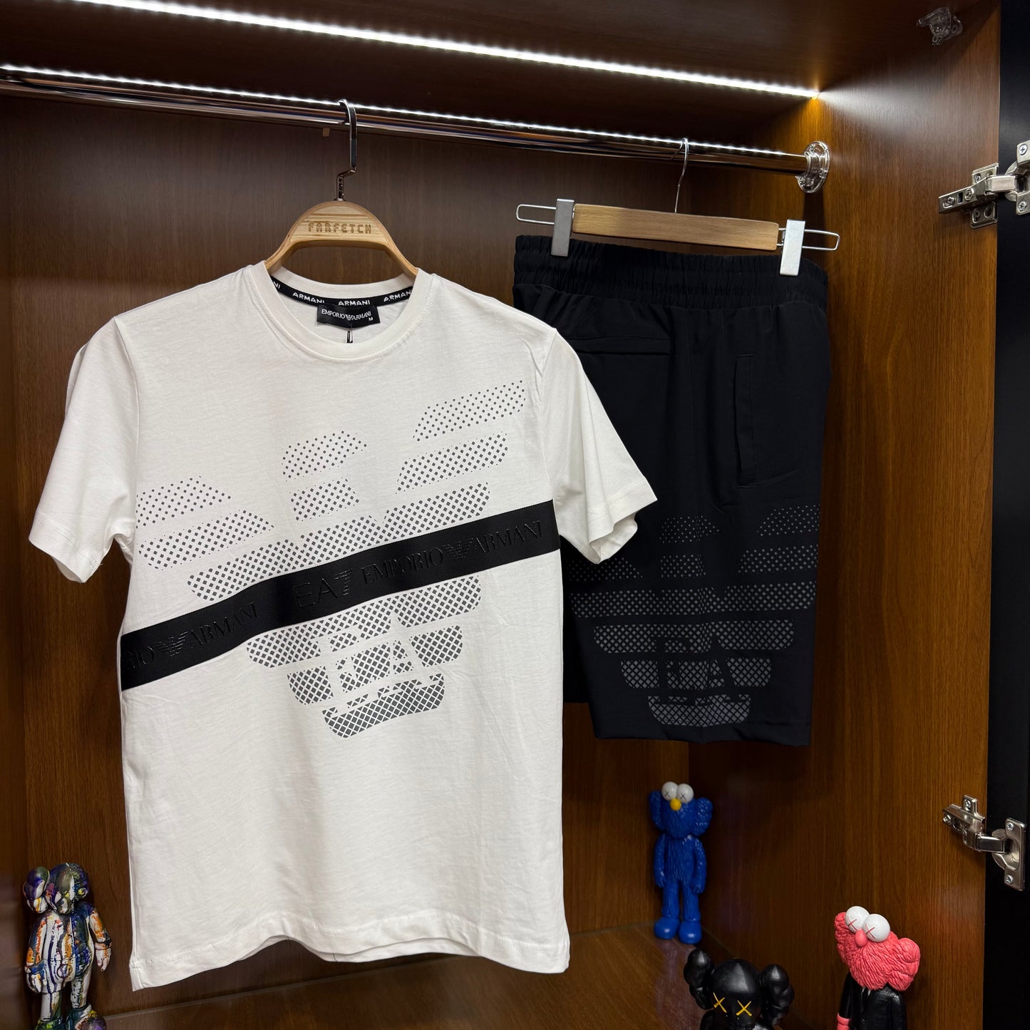 Emporio Armani Şortlu Takım Beyaz