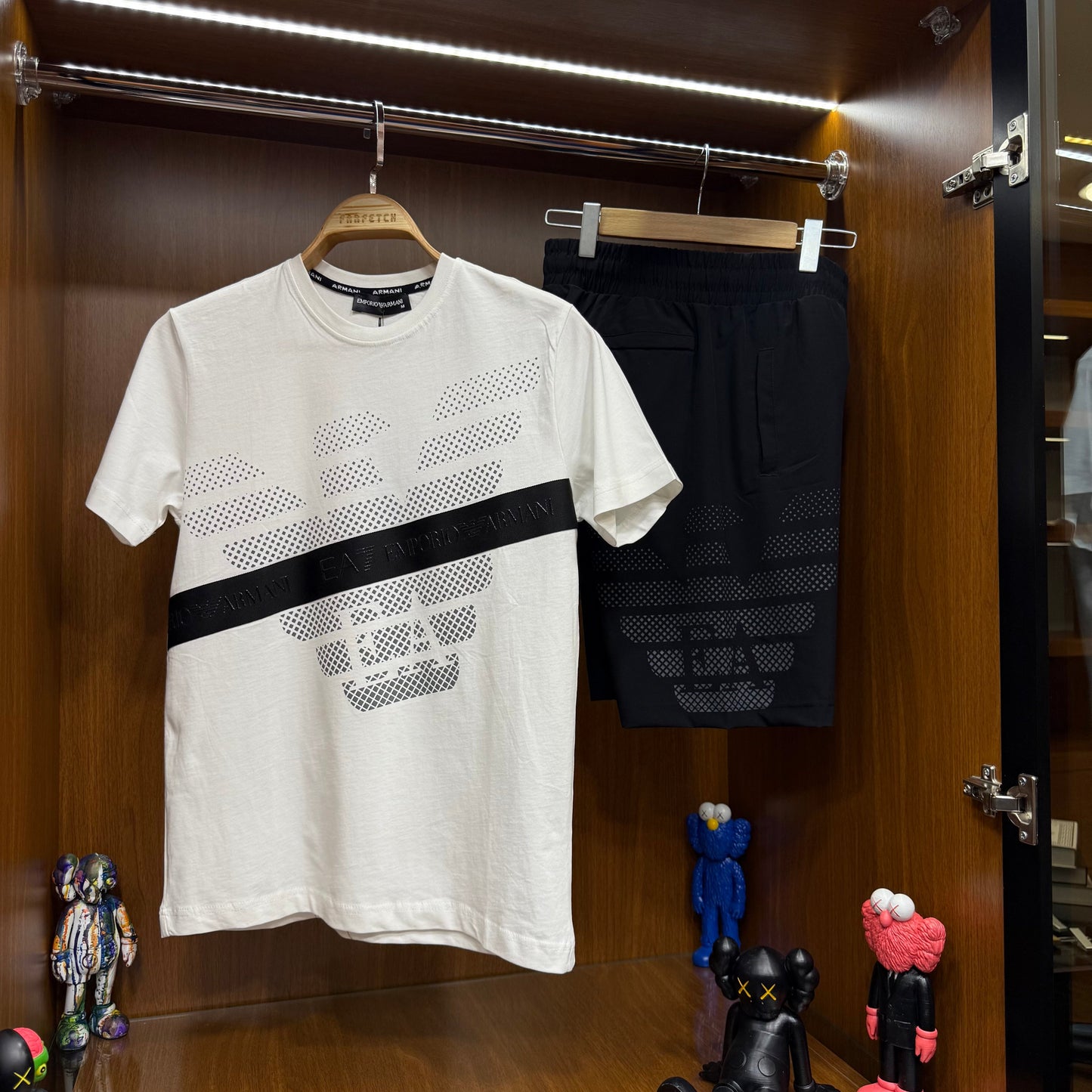 Emporio Armani Şortlu Takım Beyaz