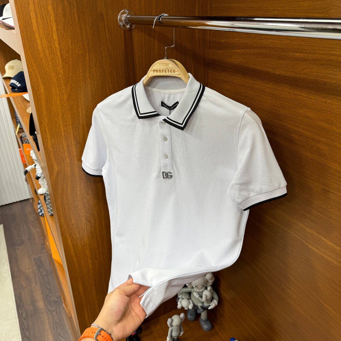 Dolce Gabbana Polo Yaka Beyaz
