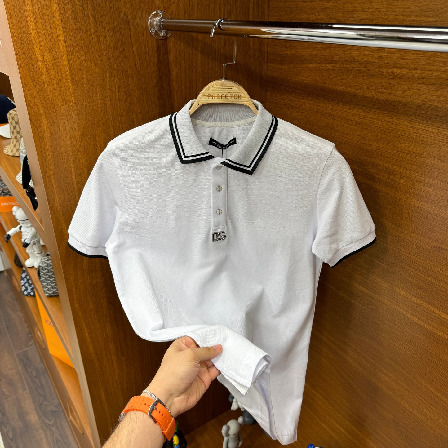 Dolce Gabbana Polo Yaka Beyaz