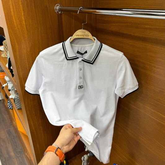 Dolce Gabbana Polo Yaka Beyaz