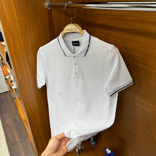 Emporio Armani Polo Yaka Beyaz