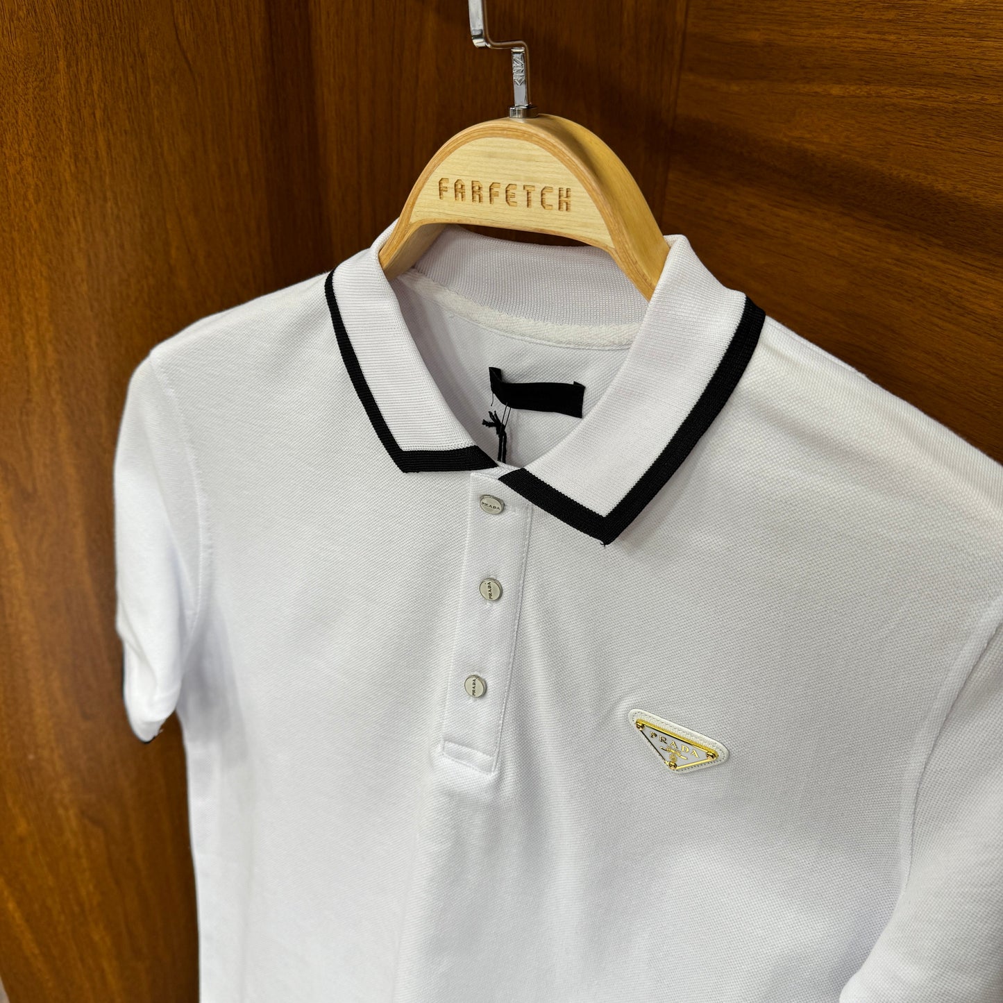 Prada Polo Yaka Beyaz