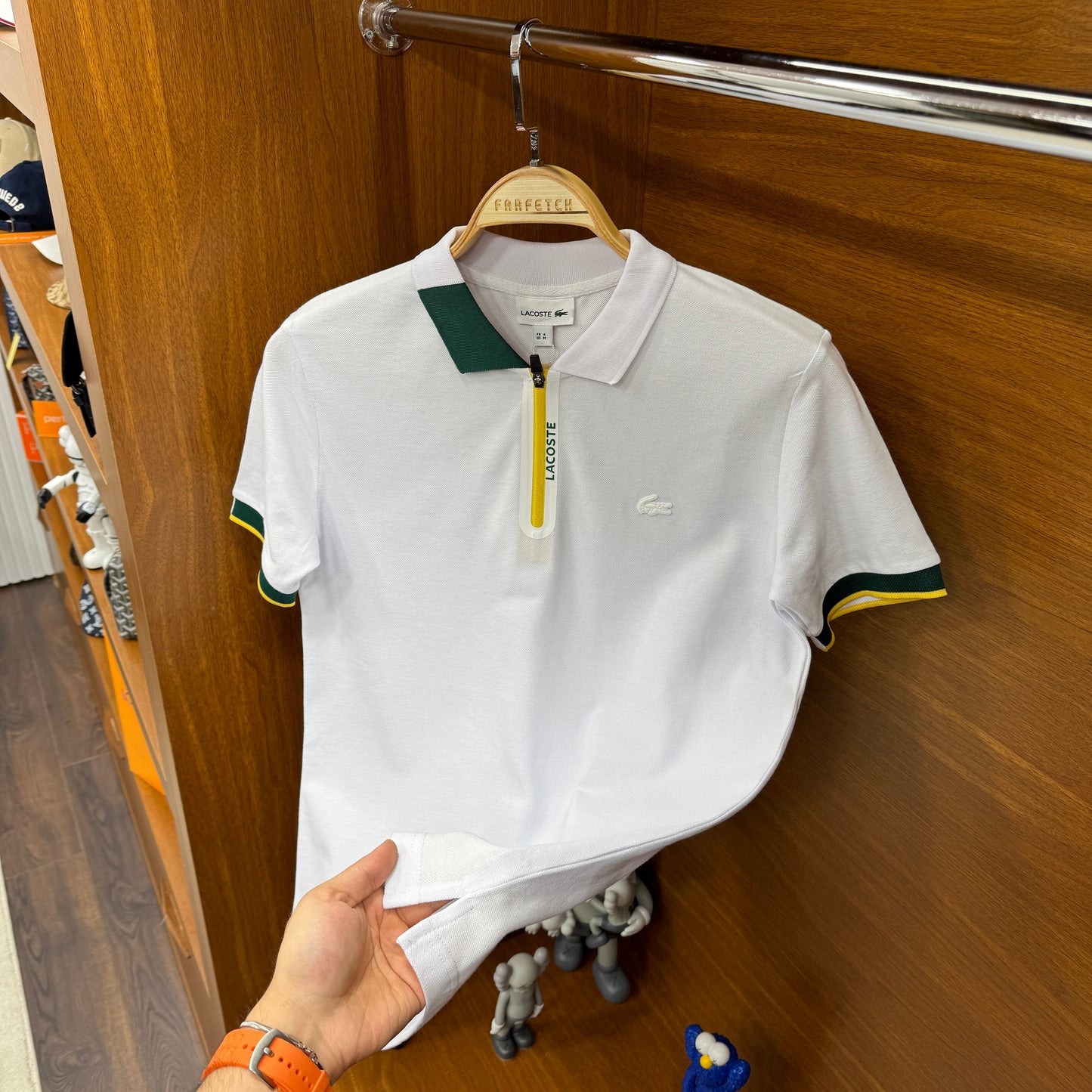 Lacoste Polo Yaka Beyaz