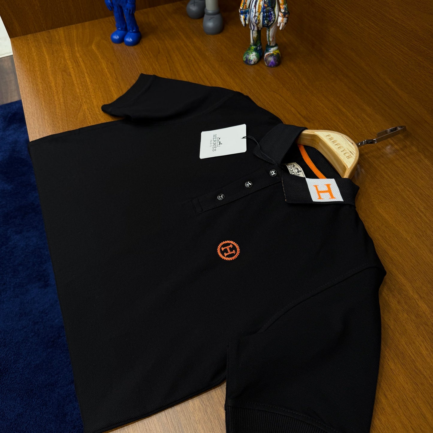 Hermes Siyah Polo Yaka