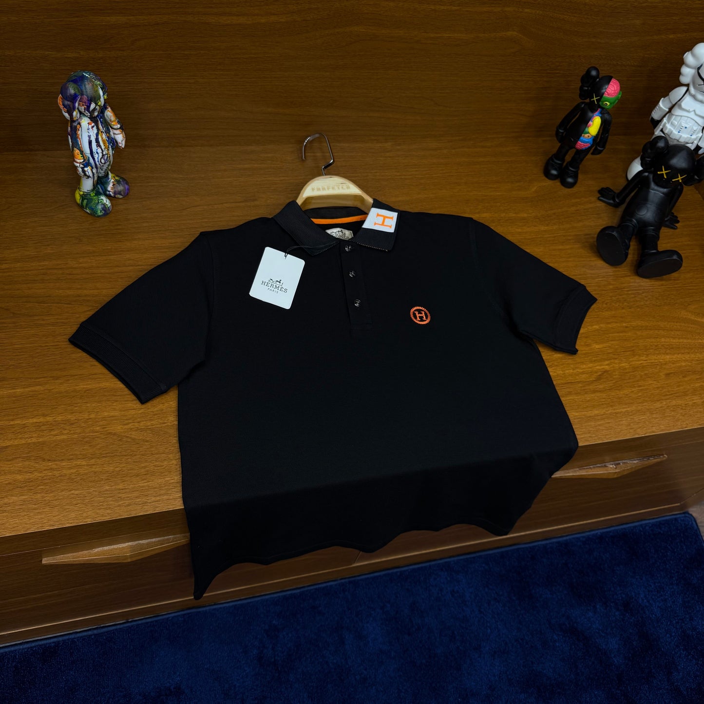 Hermes Siyah Polo Yaka
