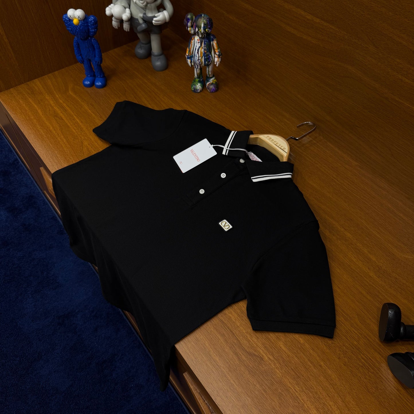 Valentino  Siyah Polo Yaka